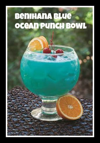 Benihana Blue Ocean Punch Bowl Recipe